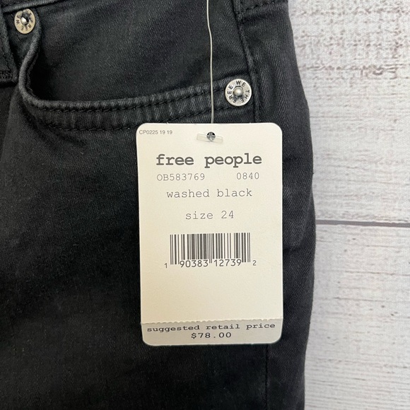 Free People | NWT Women’s High Rise Distressed Skinny   Jeans - Picture 9 of 10